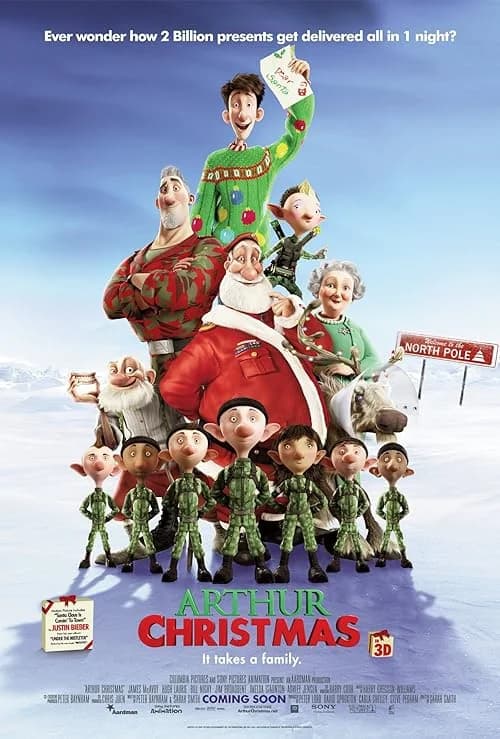 Arthur Christmas film posteri