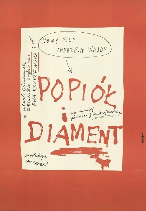 Ashes and Diamonds film posteri