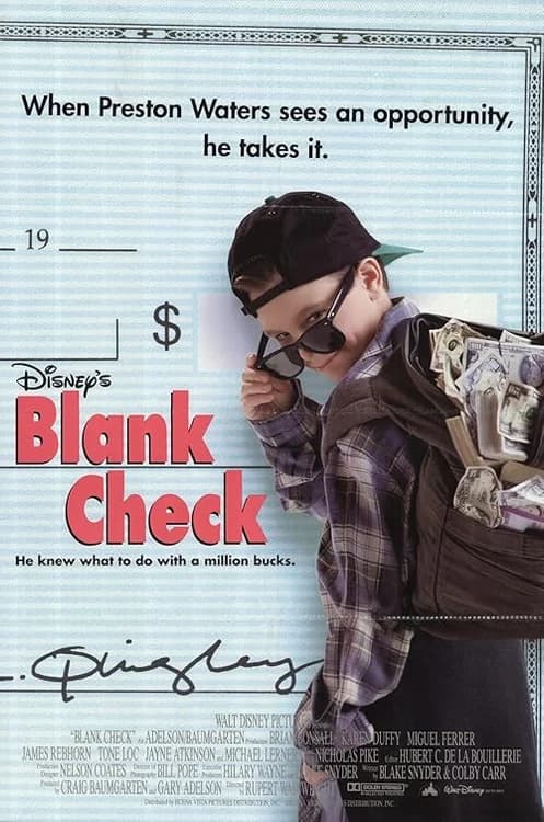 Blank Check film posteri