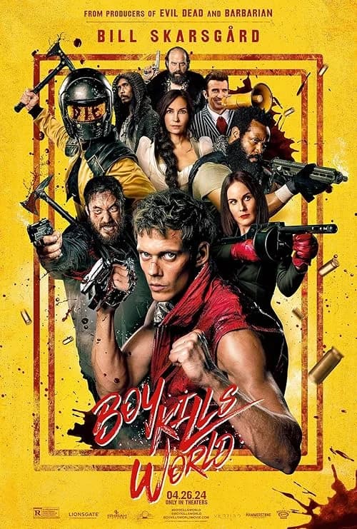 Boy Kills World film posteri