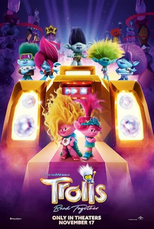 Trolls Band Together film posteri
